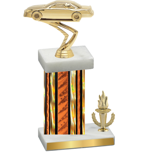 Accented Single Orange Glacier Victory Cars Trophy