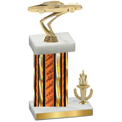 Accented Single Orange Glacier Victory Cars Trophy