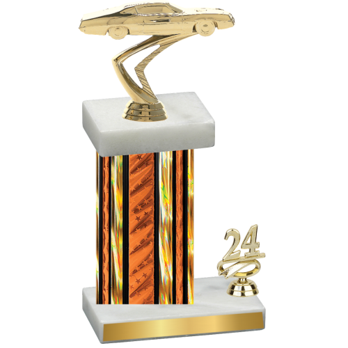 Accented Single Orange Glacier Year Cars Trophy