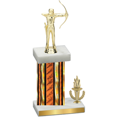 Accented Single Orange Glacier Victory Archery Trophy