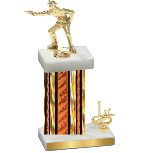 Accented Single Orange Glacier First Place Shooter Trophy