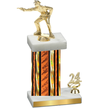 Accented Single Orange Glacier Year Shooter Trophy