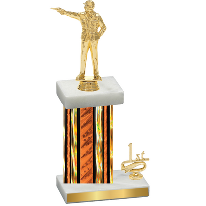 Accented Single Orange Glacier First Place Shooter Trophy