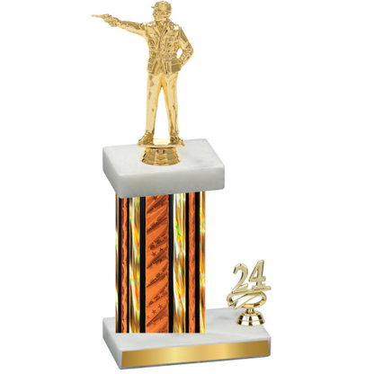 Accented Single Orange Glacier Year Shooter Trophy