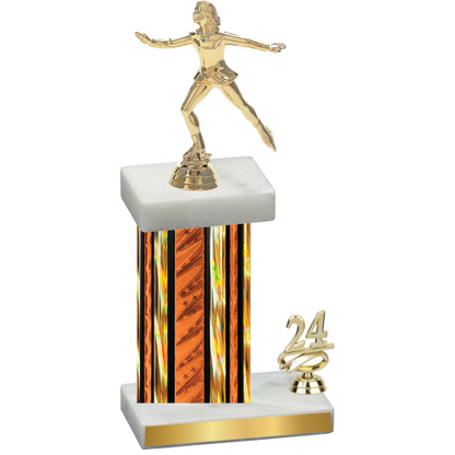 Accented Single Orange Glacier Year Skater Trophy