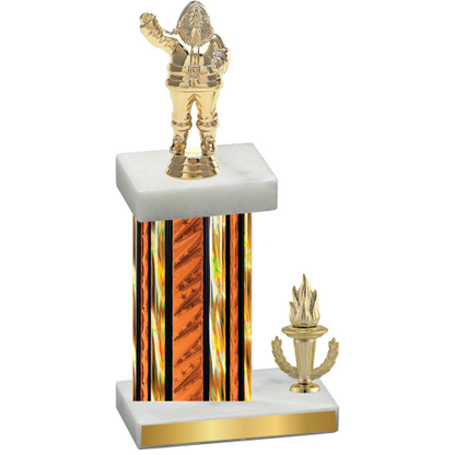 Accented Single Orange Glacier Victory Holiday Trophy