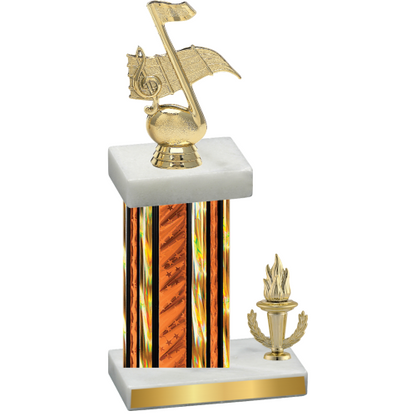 Accented Single Orange Glacier Victory Music Trophy