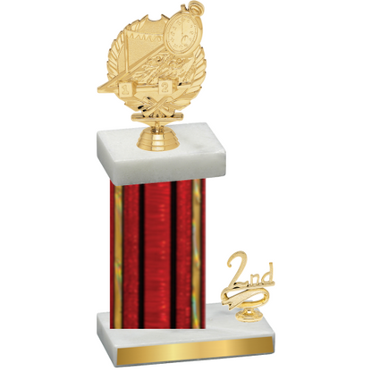 Accented Single Red Glacier Second Place Swimming Trophy