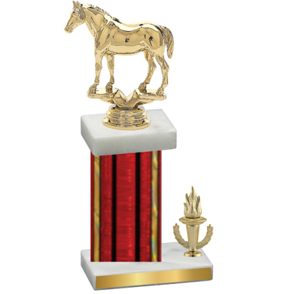 Accented Single Red Glacier Victory Horses Trophy
