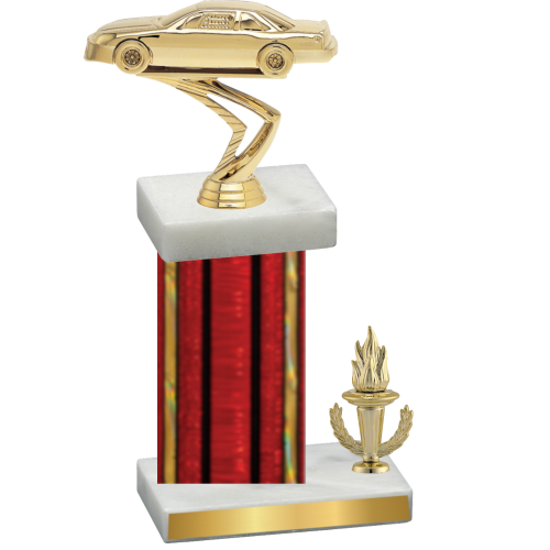 Accented Single Red Glacier Victory Cars Trophy