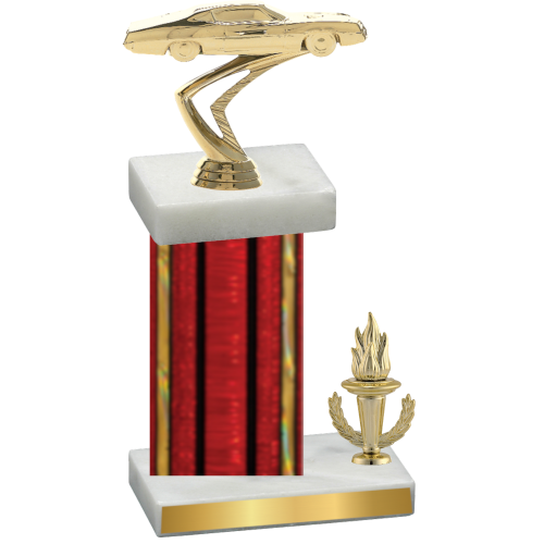 Accented Single Red Glacier Victory Cars Trophy