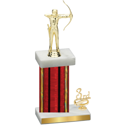 Accented Single Red Glacier Third Place Archery Trophy