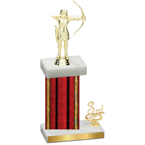 Accented Single Red Glacier Third Place Archery Trophy