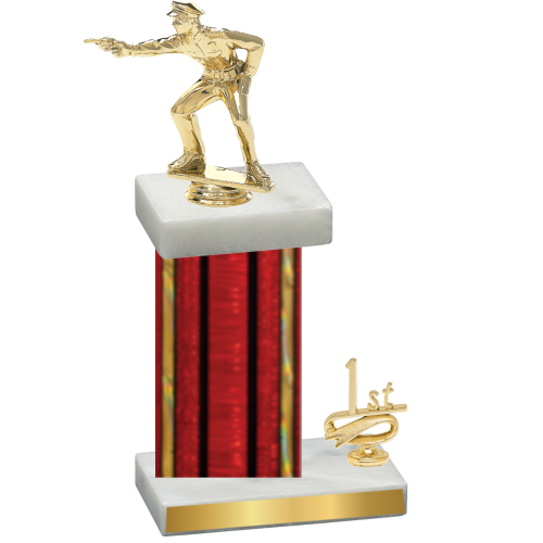 Accented Single Red Glacier First Place Shooter Trophy