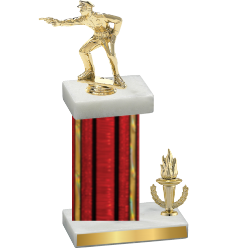 Accented Single Red Glacier Victory Shooter Trophy