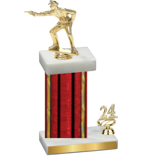 Accented Single Red Glacier Year Shooter Trophy