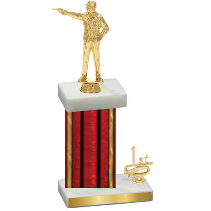 Accented Single Red Glacier First Place Shooter Trophy