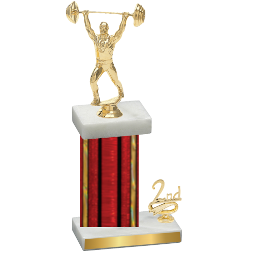 Accented Single Red Glacier Second Place Weights Trophy