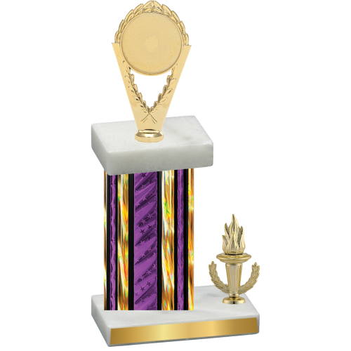 Accented Single Purple Glacier Victory Insert Trophy