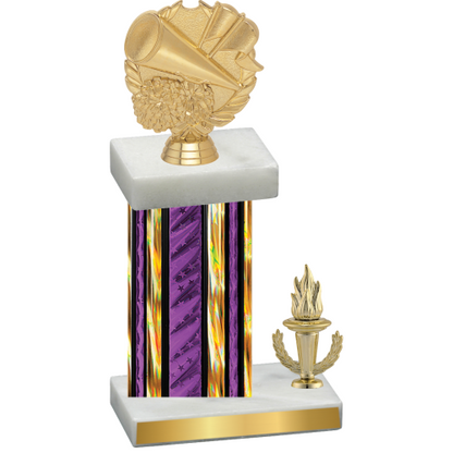 Accented Single Purple Glacier Victory Cheerleading Trophy