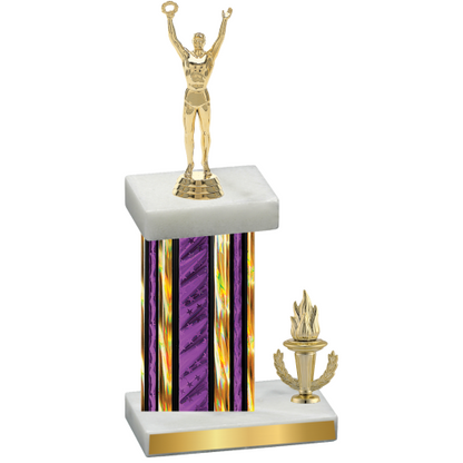 Accented Single Purple Glacier Victory Victory Trophy