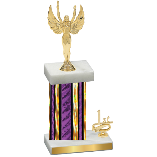 Accented Single Purple Glacier First Place Victory Trophy