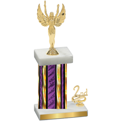 Accented Single Purple Glacier Second Place Victory Trophy