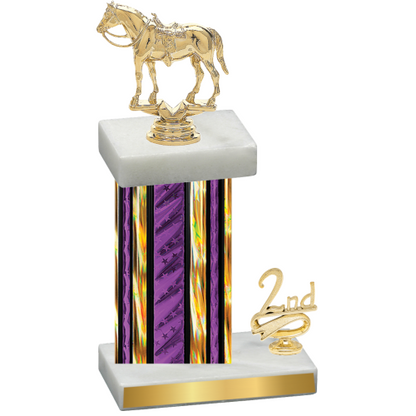 Accented Single Purple Glacier Second Place Horses Trophy