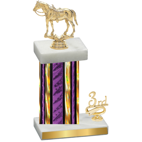 Accented Single Purple Glacier Third Place Horses Trophy