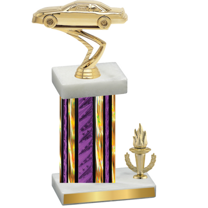 Accented Single Purple Glacier Victory Cars Trophy