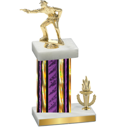 Accented Single Purple Glacier Victory Shooter Trophy