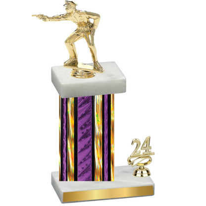 Accented Single Purple Glacier Year Shooter Trophy