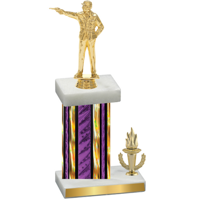 Accented Single Purple Glacier Victory Shooter Trophy