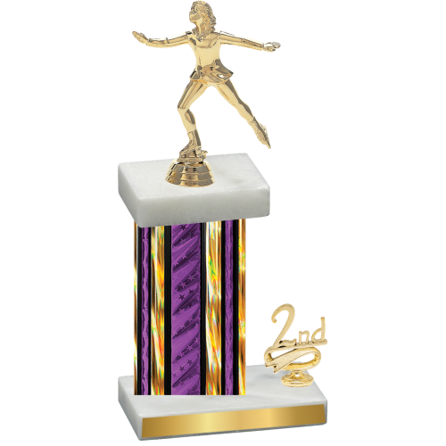 Accented Single Purple Glacier Second Place Skater Trophy