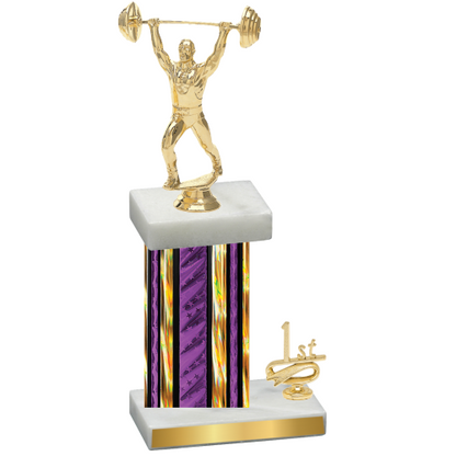 Accented Single Purple Glacier First Place Weights Trophy