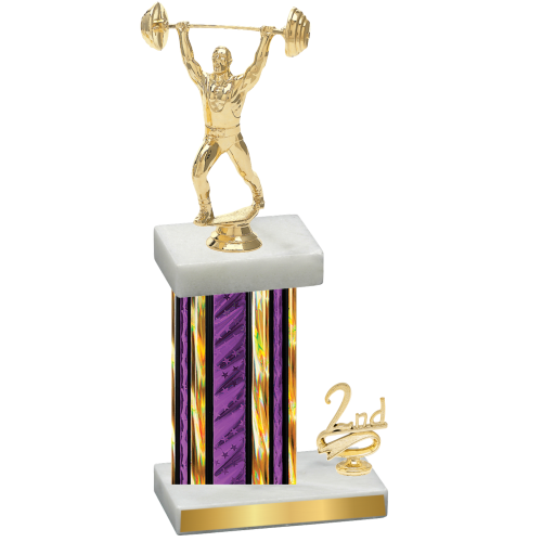 Accented Single Purple Glacier Second Place Weights Trophy