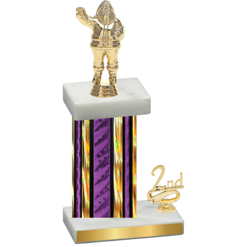 Accented Single Purple Glacier Second Place Holiday Trophy
