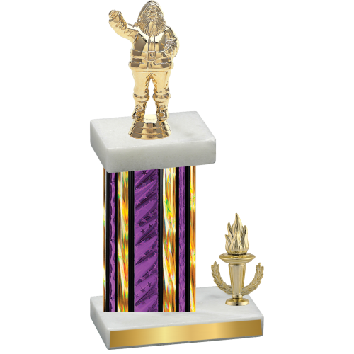 Accented Single Purple Glacier Victory Holiday Trophy