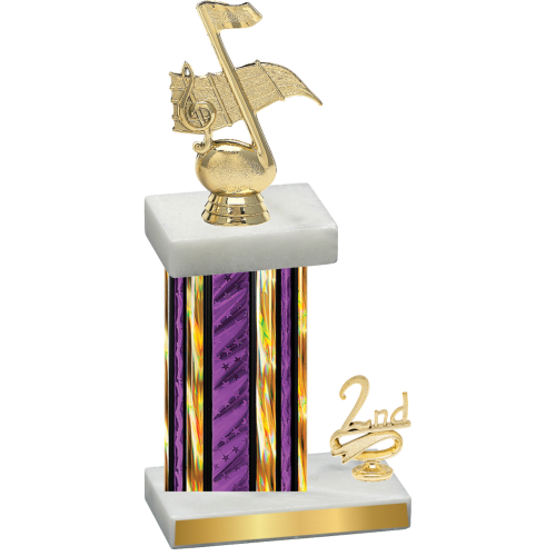 Accented Single Purple Glacier Second Place Music Trophy
