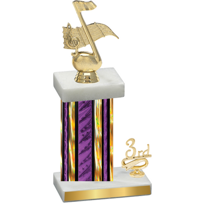 Accented Single Purple Glacier Third Place Music Trophy