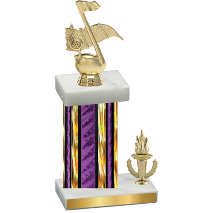 Accented Single Purple Glacier Victory Music Trophy