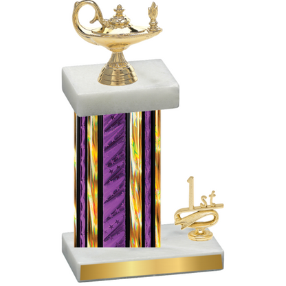 Accented Single Purple Glacier First Place Academics Trophy