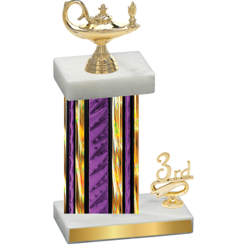 Accented Single Purple Glacier Third Place Academics Trophy