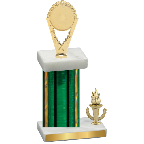 Accented Single Green Glacier Victory Insert Trophy