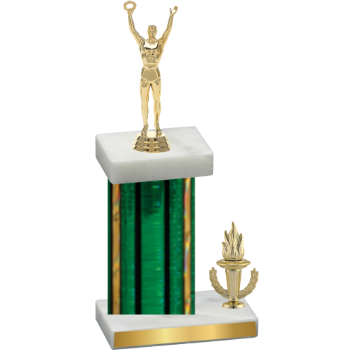 Accented Single Green Glacier Victory Victory Trophy