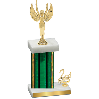 Accented Single Green Glacier Second Place Victory Trophy