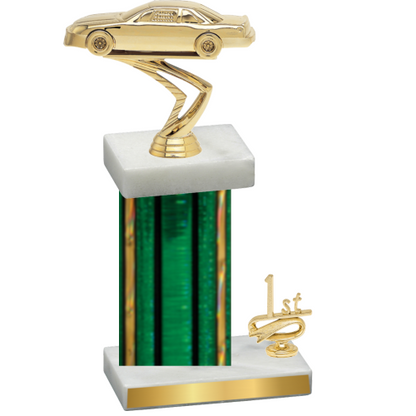 Accented Single Green Glacier First Place Cars Trophy