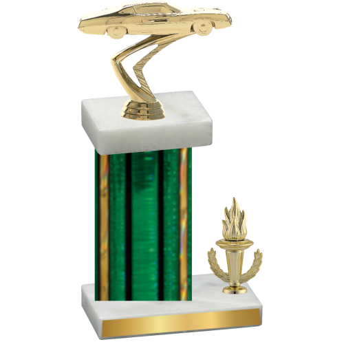 Accented Single Green Glacier Victory Cars Trophy