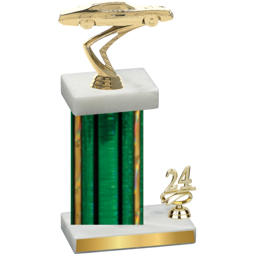 Accented Single Green Glacier Year Cars Trophy