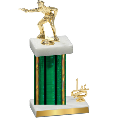 Accented Single Green Glacier First Place Shooter Trophy